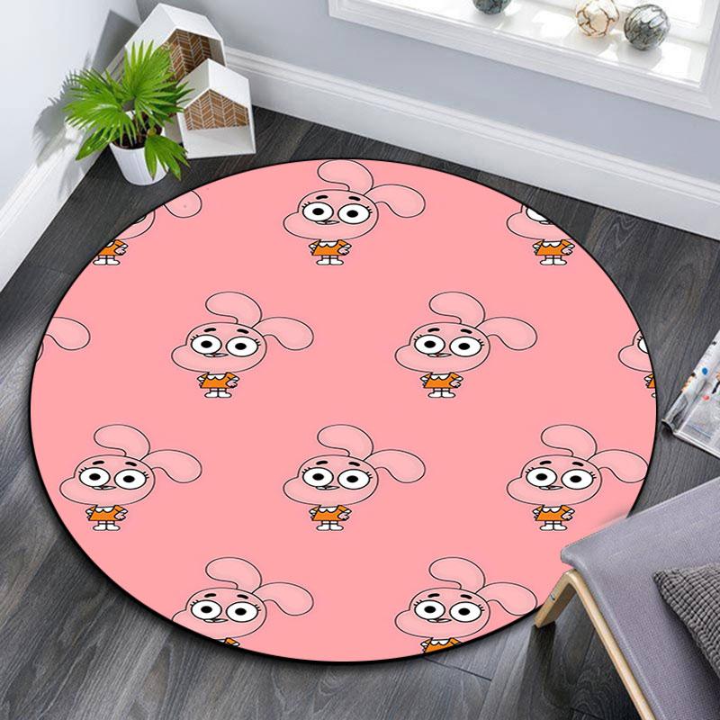 Anais Watterson pattern round rug,Carpet Rug for Living Room Bedroom Playroom ,Non-slip Floor Mat,Holiday Gifts and Birthday Gifts.