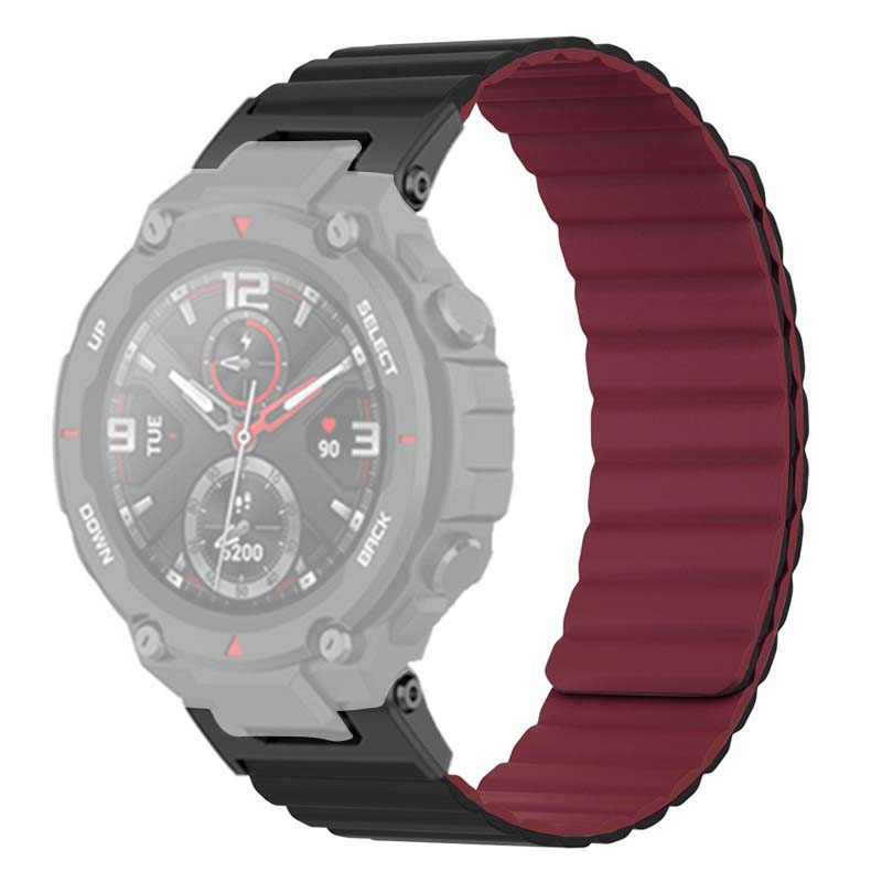 Pro Huami Amazfit T-Rex/T-Rex Pro Silikonový řemínek k hodinkám Magnetický náramek pro chytré hodinky