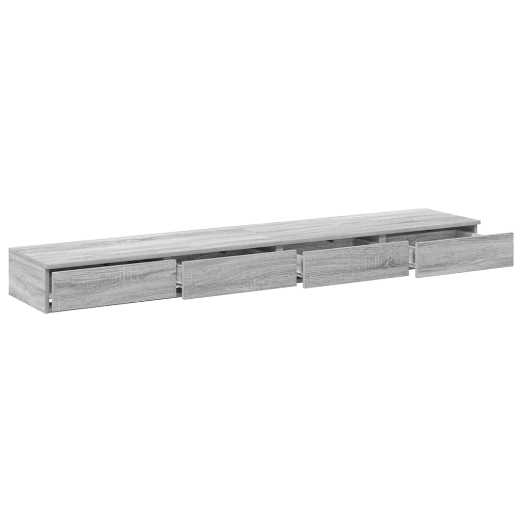 Bed Drawers Grey Sonoma 180 X 36.5 X 16.5 Cm Particleboard