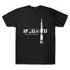 Apollo 11 50ème Anniversaire Atterrissage sur la Lune Amoureux de la Science T-shirt Homme Coton T-shirts Streetwear Haraj