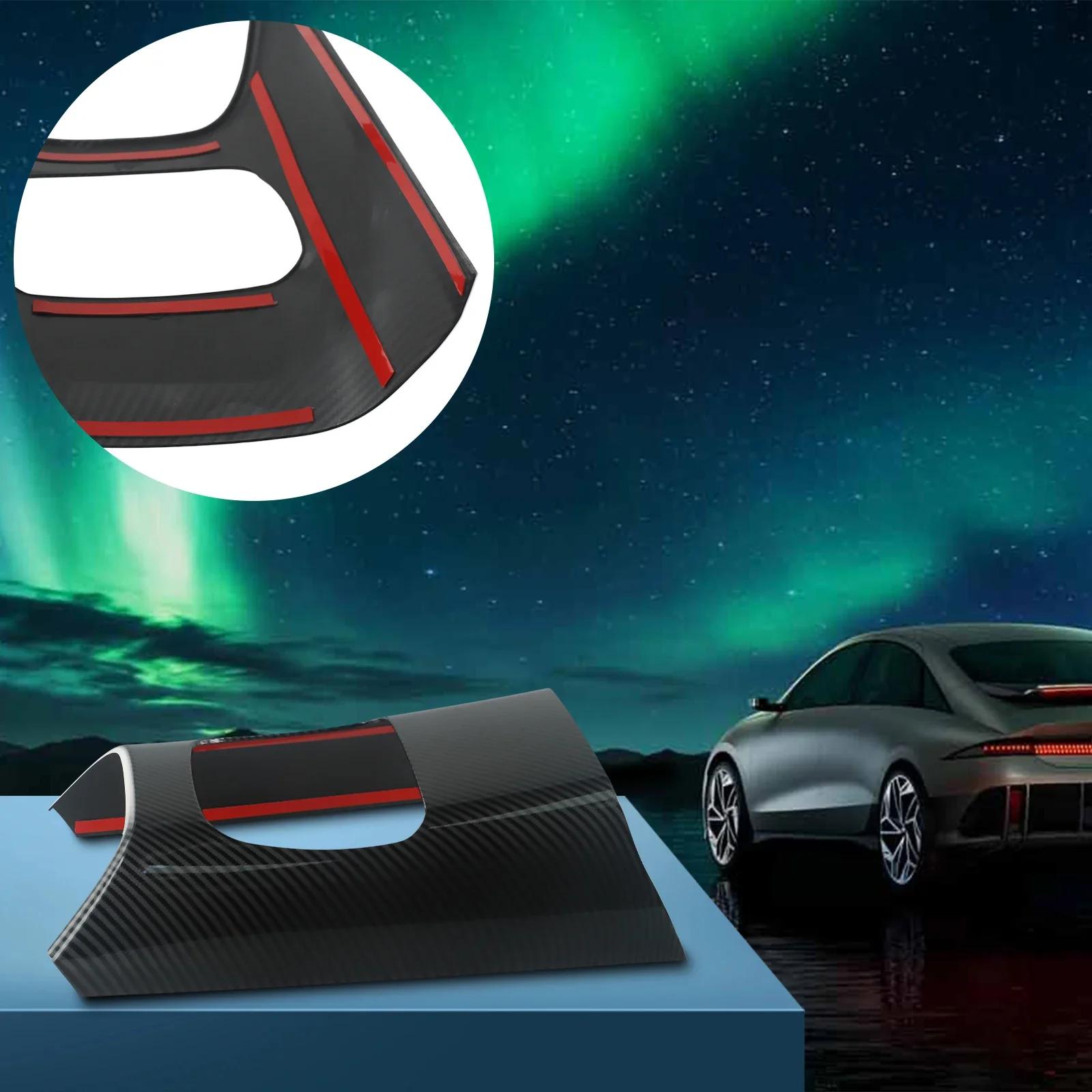 

1x For Hyundai IONIQ 6 2025 Carbon Fiber Rear Air Condition Vent Outlet Cover Trim ABS Direct Mount Interior Accessories China Mainland