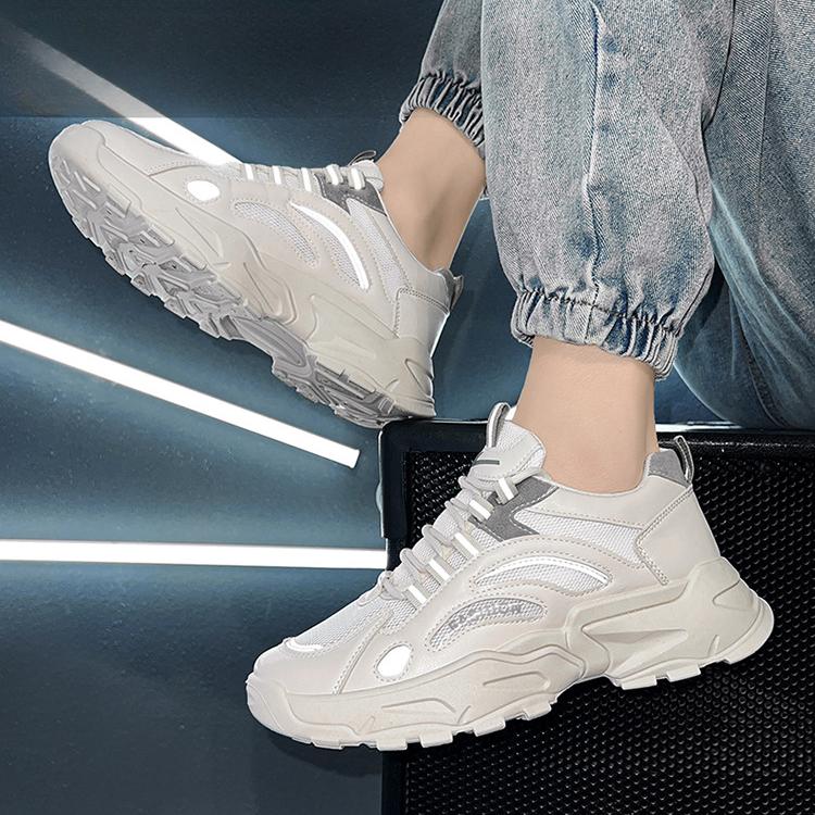 Pantofi Sport Bărbați Casual Mesh Pantofi Trendy Dad Pantofi Bărbați Primăvară Noi Pantofi Albi Stil Bărbați