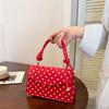 Yogodlns Korean Style Polka Dot Shoulder Bag Casual Crossbody Small Square Bag Fashion Trendy Handbag Women Work Shoulder Bag