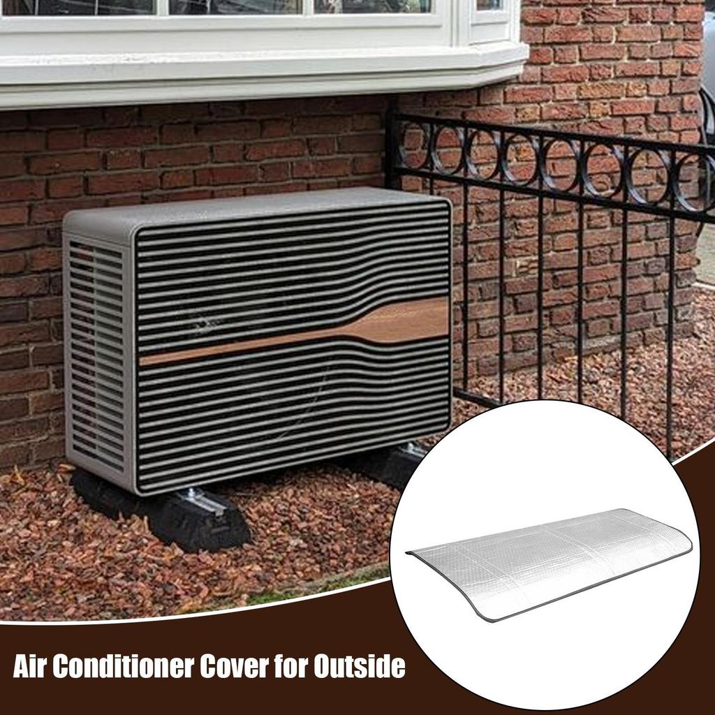 Outside AC Covers Outside Magnetic Split Air Conditioner Protection Waterproof UV Protection Sun Shade Heat-Insulated Rain Sheet