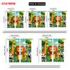 2pcs  2D plane printing Curtain Popular jungle animals Durable Polyester (without rod) Art Deco Festive Use for Living Room