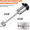 Trailer Coupler Lock 1/4'' Dia, 3-3/8'' Span Trailer Tongue Lock Fits Latch-T