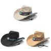 Traditional Ethnic Style Western Cowboy Hat With Sun Protection For Vacation Travel