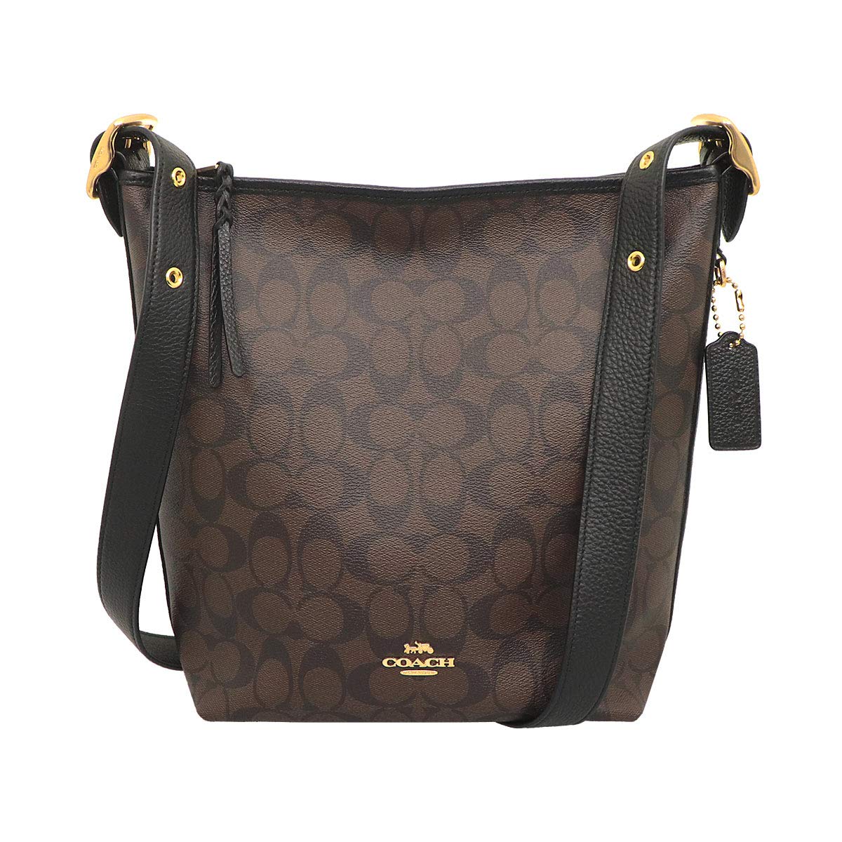 

COACH Bag FC2819 C2819 Brown x Black Signature PVC Leather Val Duffle [Coach] (Shoulder Bag) Women s [Outlet Item] [Brand] [Item]