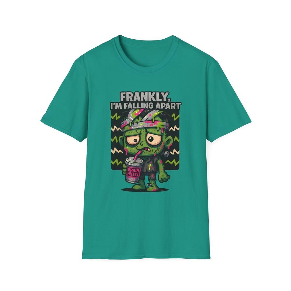 

Unisex Softstyle T-Shirt Frankly I’m Falling Apart Funny Frankenstein Halloween S