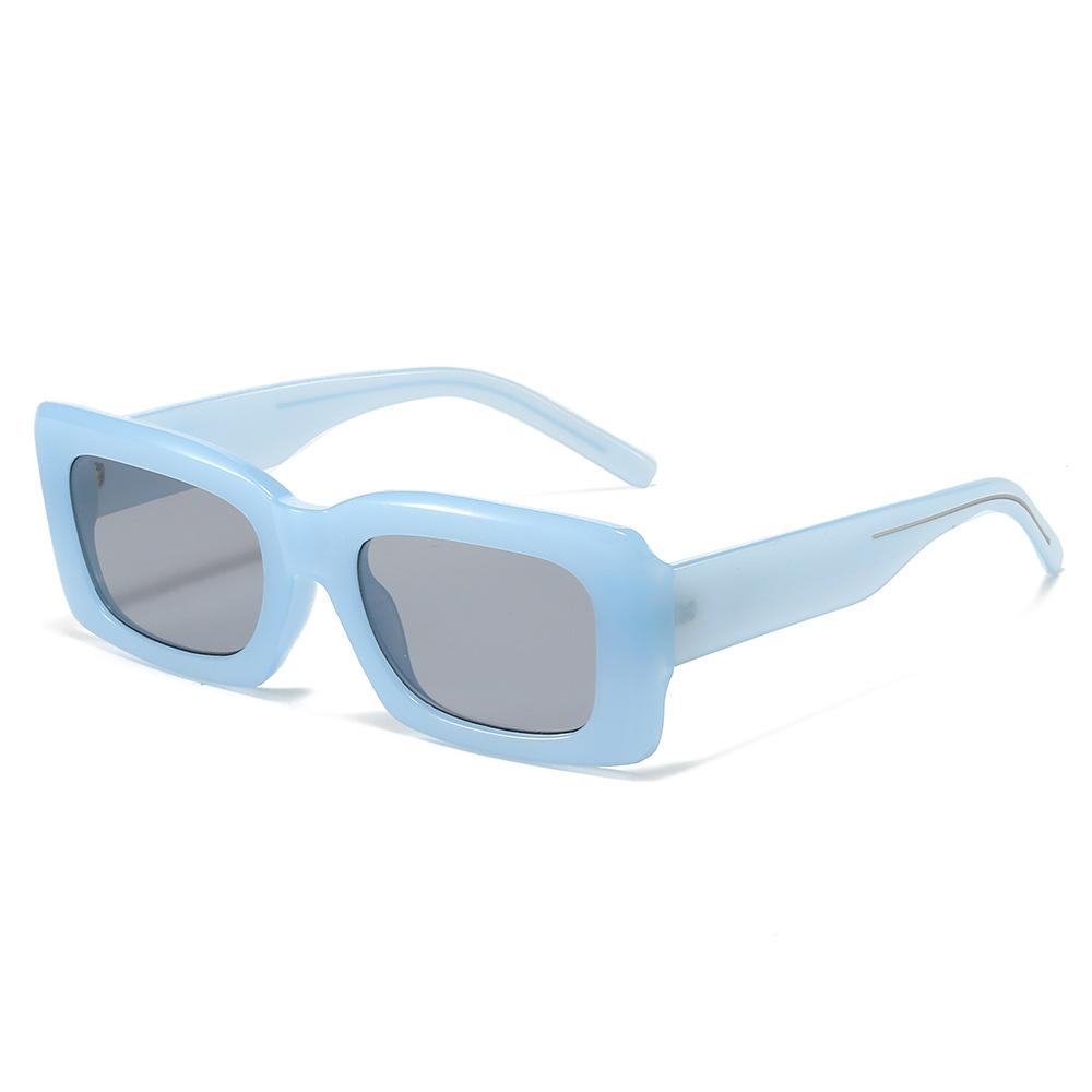 

Квадратные солнцезащитные очки, простые солнцезащитные очки с большой оправой, легкие пластинчатые очки для мужчин и женщин Regular