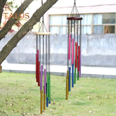 Hanging Windbell Easy Installation Ornamental Reusable Unique 12 Aluminum Tubes Wind Chime Home Decor