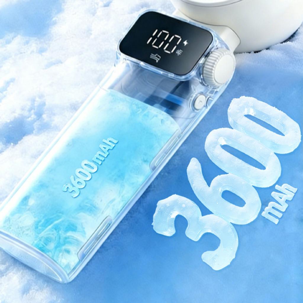 Portable Handheld Fan with Ice Function for Outdoor Summer Travel