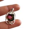 Natural Pink Bi-Color Tourmaline Gemstone 925 Sterling Silver Rare Pendant, Gift