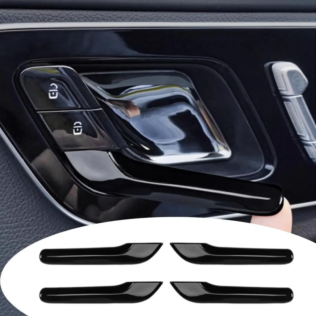 For Mercedes Benz EQE EQS C E Class W206 W223 X254 W214 -2024 Car Door Inner Handle Cover Sticker Decor Accessories