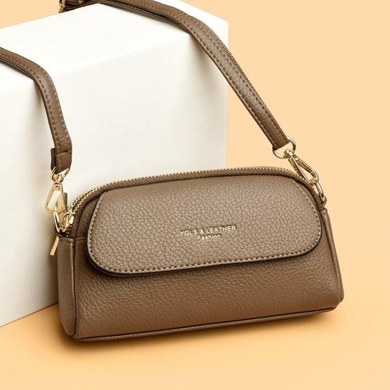 Prosta damska torba listonoszka, codzienna torba crossbody, modna torba na ramię, torebka z miękkiej skóry PU, odpowiednia do codziennego użytku i na zakupy