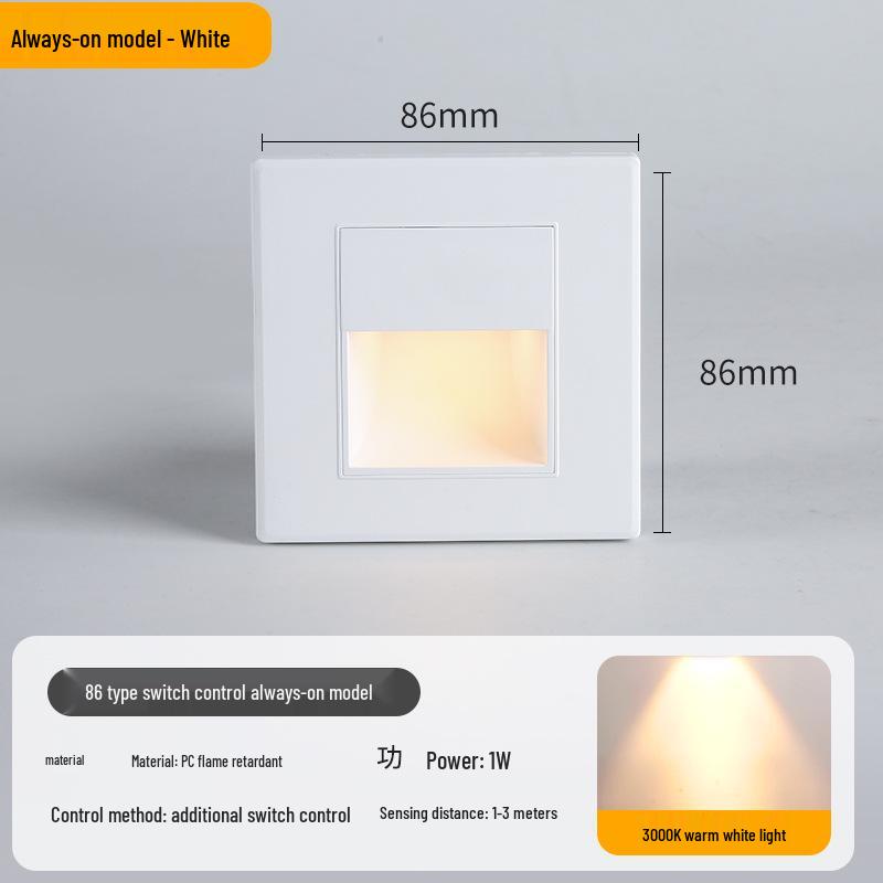 86-Embedded Human Motion Sensor Stair & Corridor Night Light