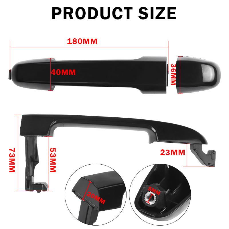 Zewnętrzna Klamka Drzwi Samochodu dla Hyundai I30 FD Kombi CW Hatchback AU Elantra US 2007 2008 2009 2010 2011 2012 Przód Tył Lewa Prawa