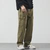 Men's Spring/Summer Fashion: Spliced Personality Trousers with Big Pockets