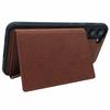 For Samsung Galaxy S22 5G Case with Detachable Card Bag Leather+TPU Phone Cover Kickstand