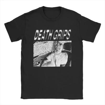 Męski T-shirt Death Grips Bawełniane Topy Hipsterski Krótki Rękaw Okrągły Dekolt T-shirt z Nadrukiem T-shirty#Kolor