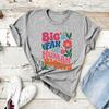 Big Fan of Human Rights Floral T-Shirt Social Justice Tshirt Support Immigrant Tee Cute Equality Pro Democracy Shirt Casual Tops