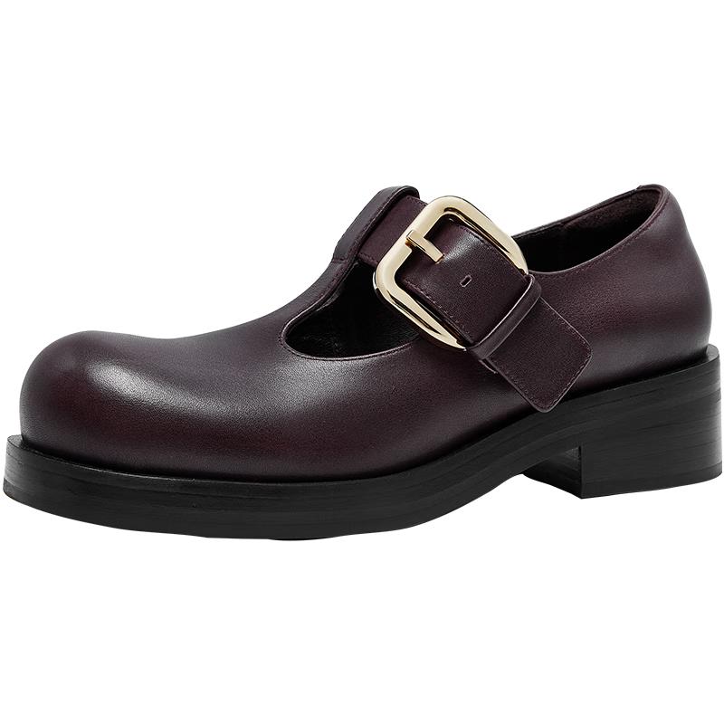 CHERY KALLY Women s Classic Mary Jane Leather Shoes 38