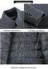 Men's Plus Size 2025 Double-Faced Wool Coat with Detachable Inner Down Jacket and Suit Collar