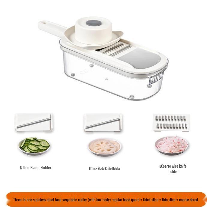 Manual Kitchen Vegetable and Potato Cutter with Drain Basket