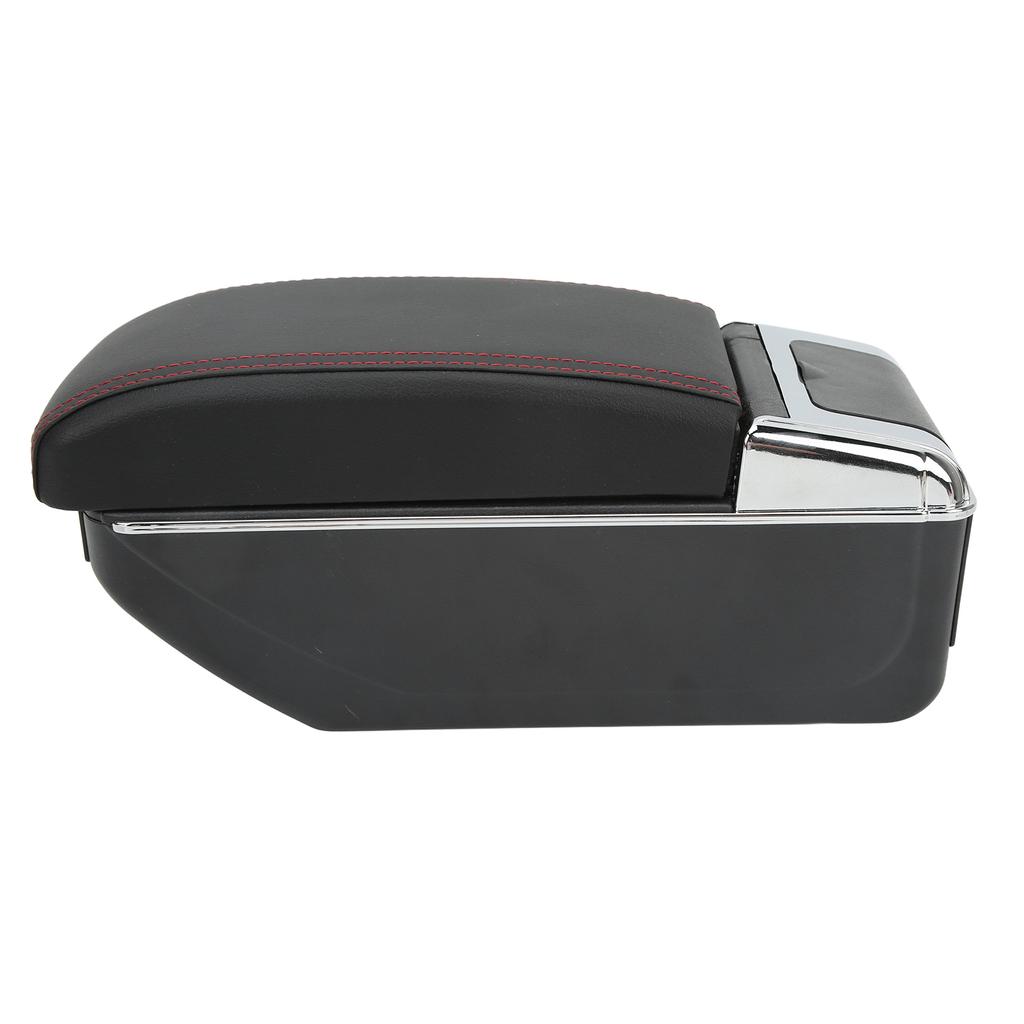 Center Console Armrest Box 7 USB Port Double Layers Comfortable Replacement for Ford Fiesta 08?18