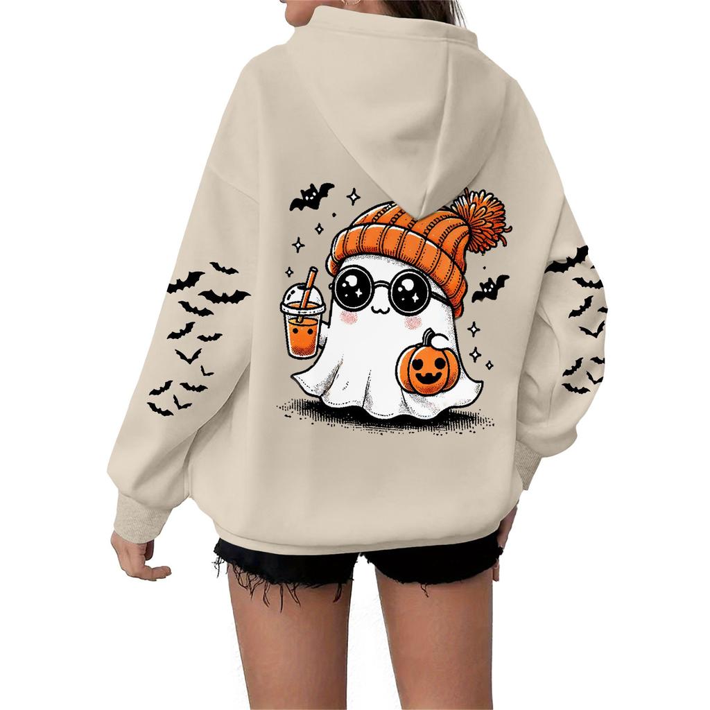 Women's Sweatshirt Casual Long Sleeve Atmosphere Top Loose Popular Round Neck Pullover Sweatshirt Top