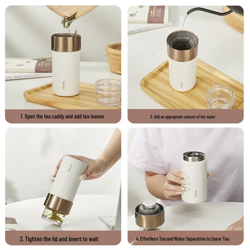 MOMOCONCEPT Portable Tea Infuser Insulated Mug
