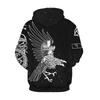 Wikinger-Krieger 3D-Druck Hoodie: Herren Trendiger Pullover Sweatshirt 2025 Edition