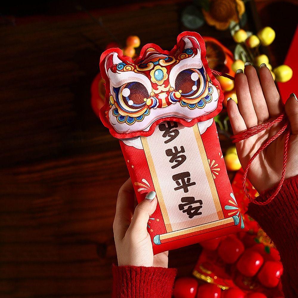 Crossbody Bag 2025 Red Envelope Chinese Year Lucky Money Wallet  Spring Festival Supplies