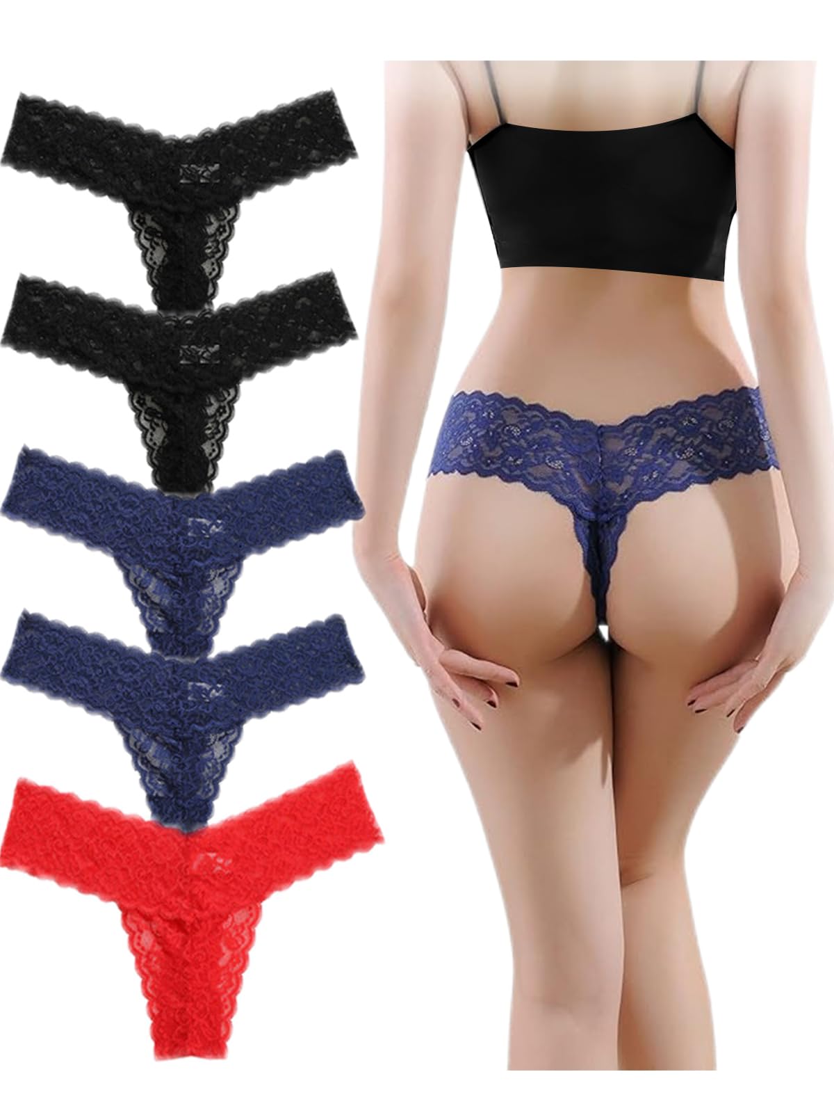 

Набор сексуальных трусиков для приватности и спортивных дышащих хлопковых трусиков для красоты. Доступны размеры и XL. Кружевная комбинация [ENALIHI]
