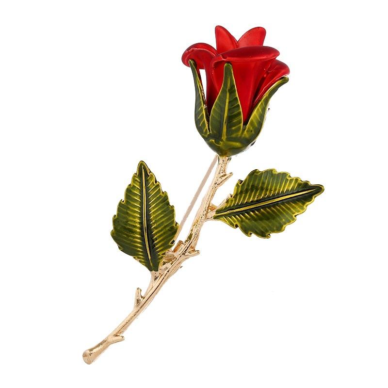 The Little Prince's Rose Brooch, High-end Retro Pin, Men's and Women's Trendy Temperament Versatile Suit with Accessories Gift