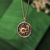 Vintage Necklace Bohemian  Sun Moon Pendant Necklace Female Alloy Clavicular Chain Summer Boho Women Fashion Jewelry Accessories