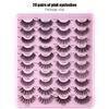 20 Pairs 3D Faux Mink Lashes Natural False Eyelashes Dramatic Volume Fake Lashes Artificial Natural Eyelash Extension Makeup