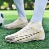 Men's Professional Football Shoes Lightweight Breathable Soccer Cleats with Non-slip Outsole for Outdoor Sport  De Futbo