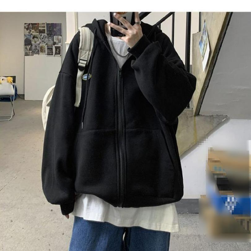 

Plus Size Fat Sister Sweater Women s Autumn and Winter Loose Plus Velvet Thick Coat Hooded Cardigan XXXXL