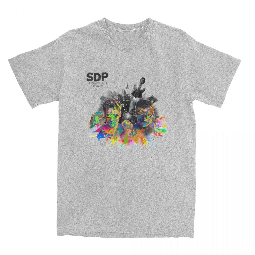Sdp Band Music Singer 2024 Tour T-Shirt Summer Germany Rock T Shirts 100% Cotton Tee Shirt For Men's Short Sleeve Casual Tops