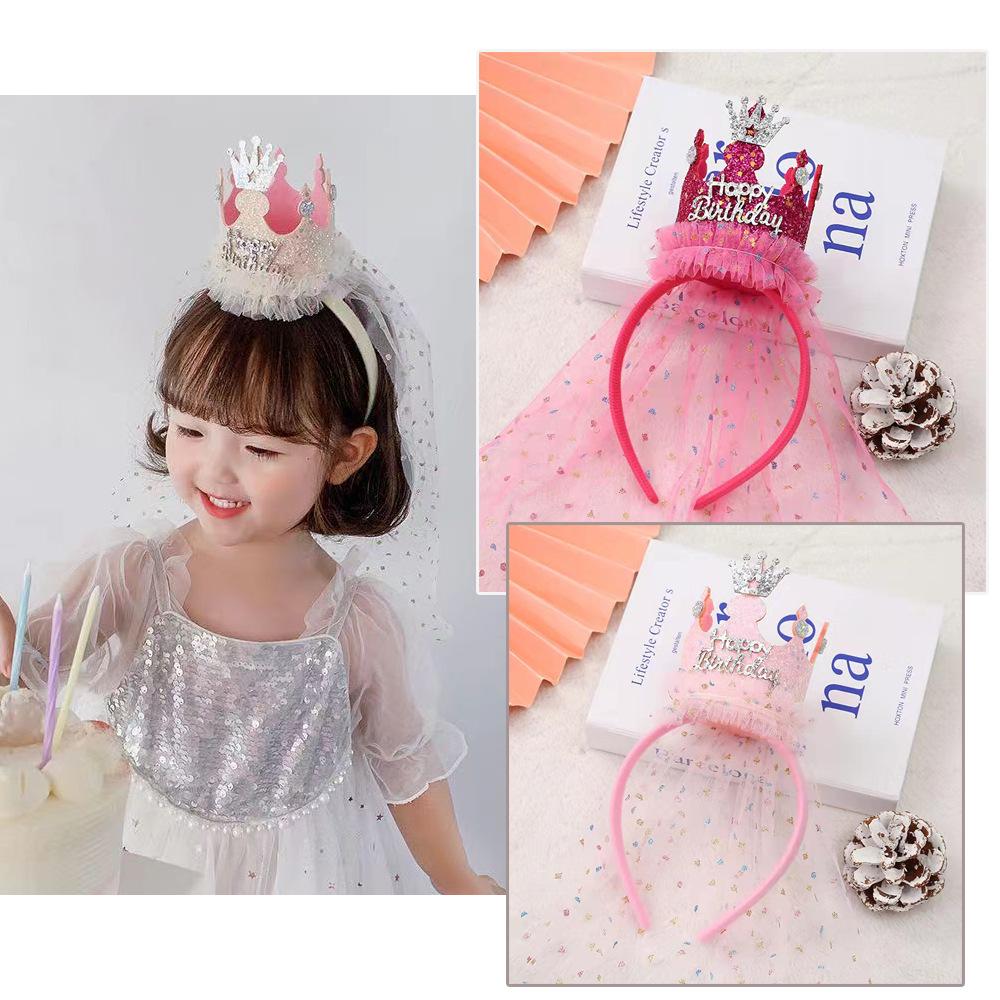 Crown Princess Birthday Hat: Children's Party Headband & Cake Photo Prop