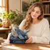 Patchwork DIY Kit for Seal Plush Toy with Embellishments and Detailed Instructions for Handmade Craft Project