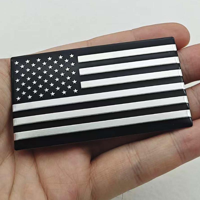 

American Flag Aluminum Car Sticker Motorcycle Badge Auto Accessory Durable Auto Decal Universal Car Sticker Accessories