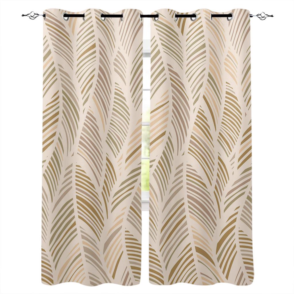 Rideaux de Fenêtre Aquarelle Bleue Panneaux de Rideaux de Cuisine Rideaux Décoration Intérieure pour Salon Rideaux pour Chambre à Coucher