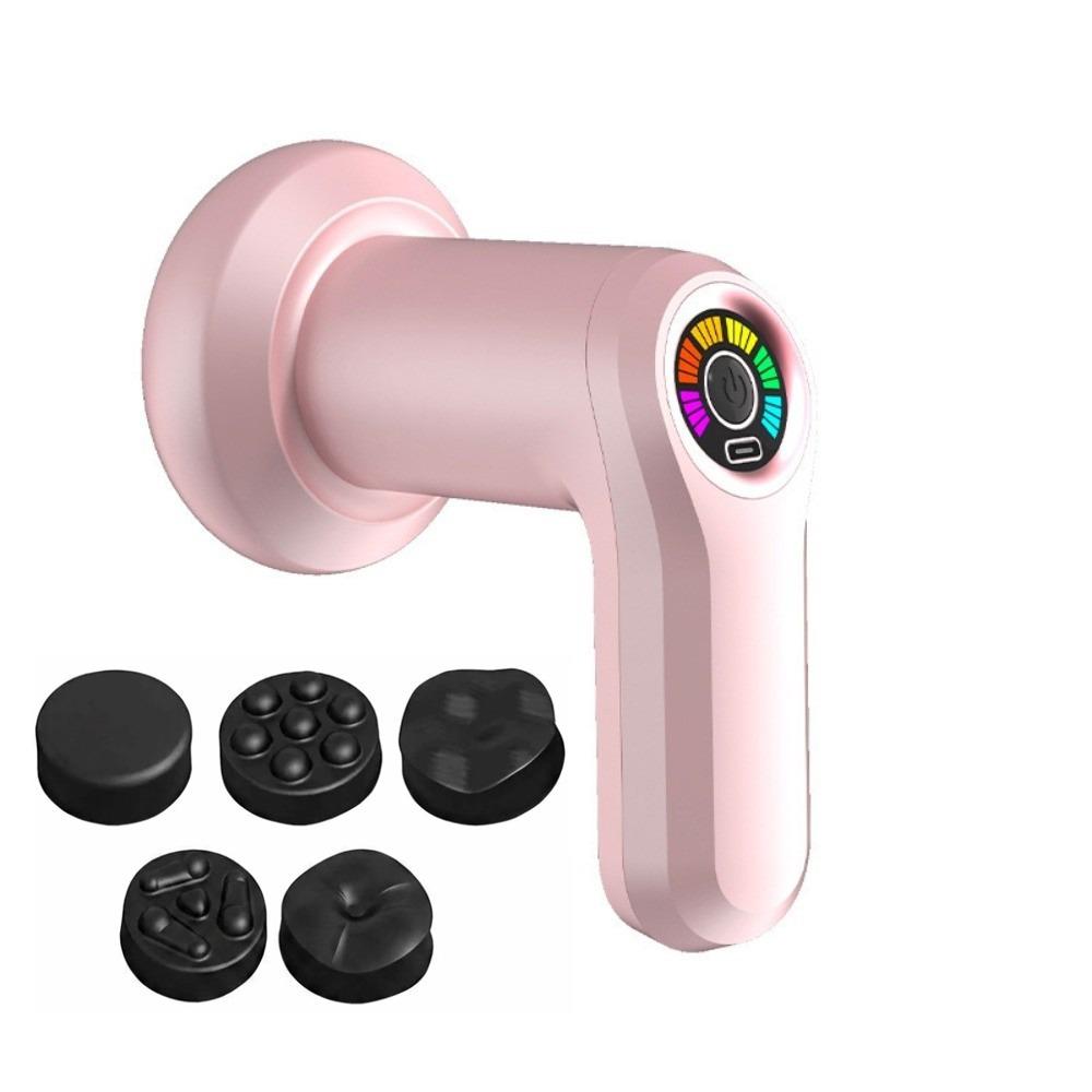 5 Massage Heads Handheld Stick USB Rechargeable Percussion Massager Vibration Massager  Whole Body