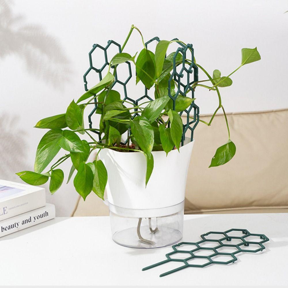 Honeycomb Design Plant Support Rustproof Plastic Stackable Garden Climbing Frame Windproof Easy To Use Honeycomb Plant Trellis