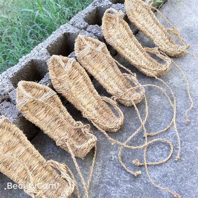 Fashion Luxury New Handmade Woven Grass Sandals for Men's Summer Retro Sandals for Women's Rattan Grass Casual Comfortable Sandals