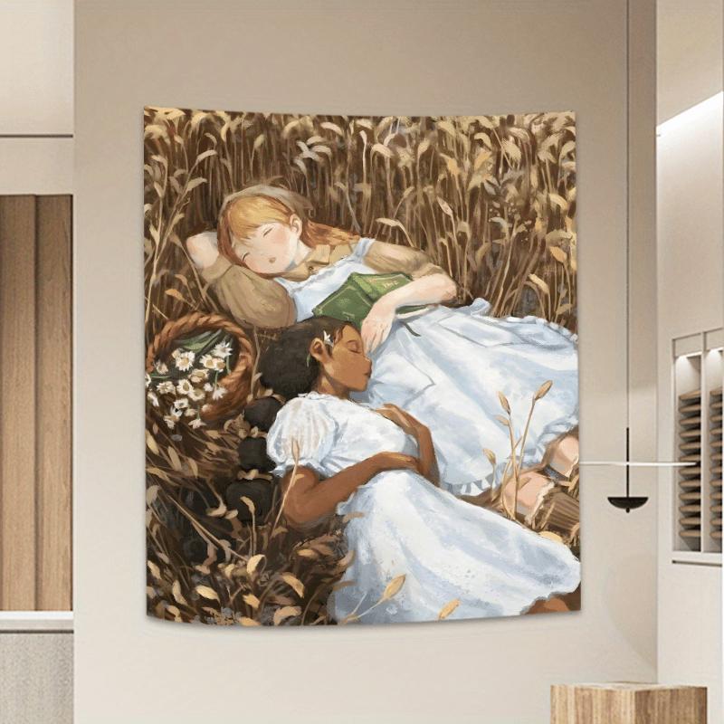 

Причудливый гобелен «Девушки в пшеничном поле» — безмятежное настенное украшение для спальни и гостиной. Идеальный подарок для любителей природы. 74x94cm(29x37in)