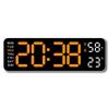 5503 Multi-Function Electronic Alarm Clock - Large Font, Rectangular Design, Wall-Mountable or Stand-Alone