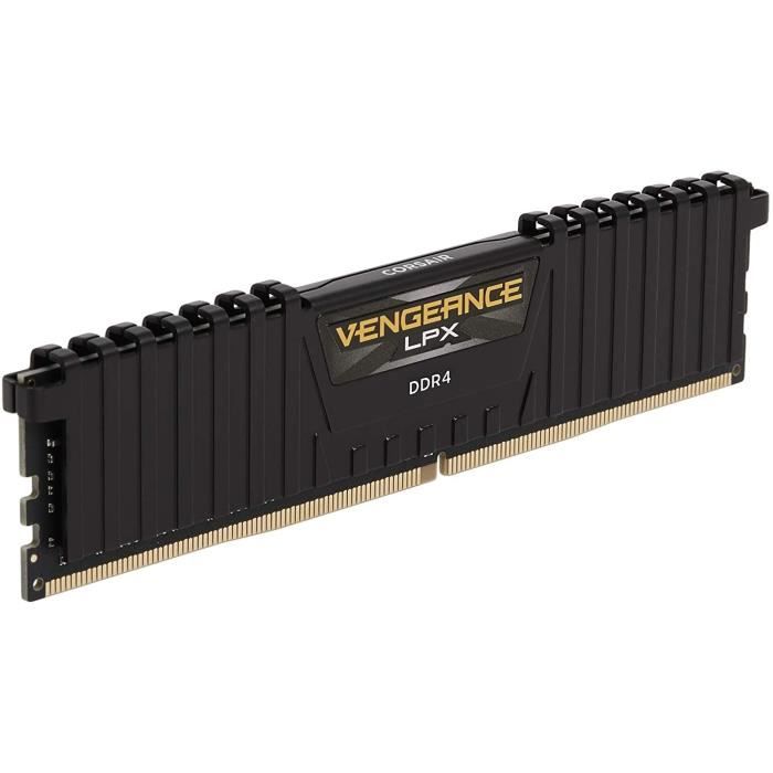 Mémoire RAM - CORSAIR - Vengeance DDR4 - 16GB 2x8GB DIMM - 3200 MHz - 1.35V - Noir (CMK16GX4M2Z3200C)